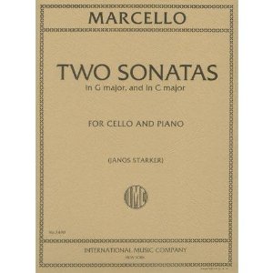 Marcello Benedetto Two Sonatas in C Major ,G Major Cello and Piano by Janos Starker International